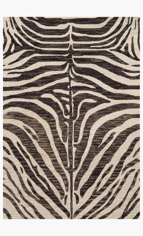 MAS-01 JAVA / IVORY | Loloi Rugs Zebra Print Rug, Zebra Rug, Print Rug, Hooked Wool, Boho Area Rug, Loloi Rugs, High Fashion Home, Cat Accessories, Burke Decor