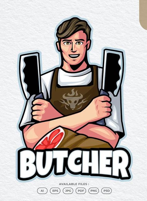 Butcher Logo, Market Logo Design, Market Logo, Advertising Design, Logo Templates, Logo Design, Meat, Marketing, ? Logo