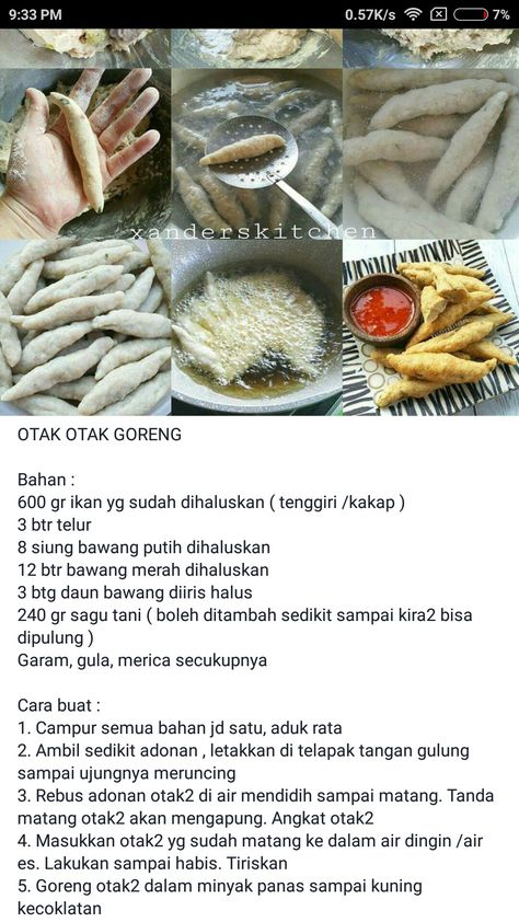 Resepin Otak Otak Goreng, Resep Makanan Beku, Otak Otak, Kuih Lapis, Indonesian Desserts, Malay Food, Culinary Cooking, Indonesian Cuisine, Malaysian Food