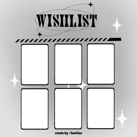 Kpop Wishlist Template, Kpop Wishlist, Wishlist Template, Quick Saves