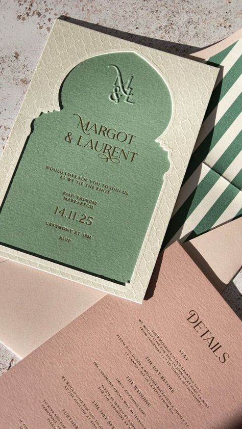 Moroccan Inspired Wedding Stationery#Elegant #DIYWeddingInv #UniqueInvitations #WeddingInspo
#WeddingIdeas Middle Eastern Wedding Invitations, Moroccan Invitation, Arabic Wedding Invitations, Moroccan Wedding Invitations, Wedding Invite Ideas, Islamic Invitation, Dream Wedding Invitations, World Of Pure Imagination, Letterpress Wedding Stationery