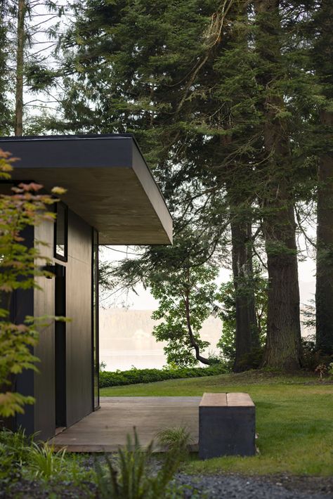 Hood Canal Washington, Cedar Cabin, Pass Through Window, River Retreat, Interior Cladding, Hood Canal, Outdoor Barbeque, Interior Simple, Indoor Outdoor Kitchen