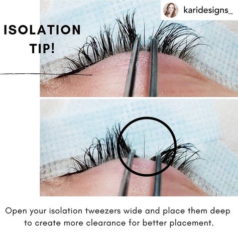 Her Lash Community on Instagram: “ISOLATION TIP . . A newbie mistake I see often is artists not isolating deep and wide enough! . . Doing so ensures better sight of your…” Lash Studio Decor, Eyelash Studio, Eyelash Extension Training, Eyelash Enhancer, Eyelash Extensions Styles, Volume Lash Extensions, Diy Lash Extensions, Eyelash Extentions, Lash Room