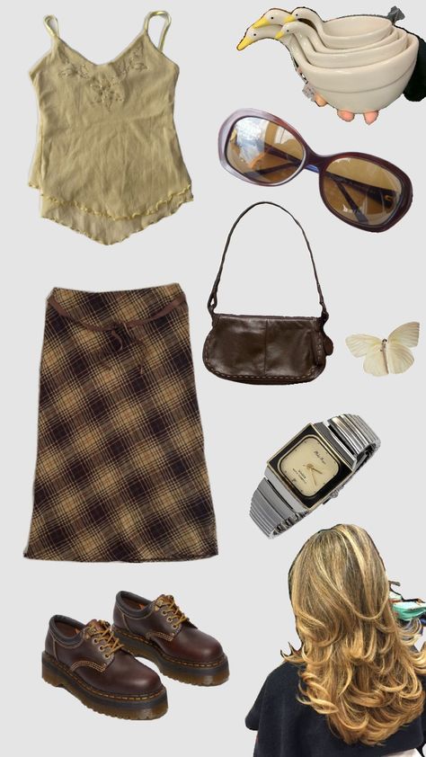 #brown #yellow #aesthetic #fashion #outfit #ootd #outfits Yellow Aesthetic Fashion, Brown And Yellow Outfit, Ootd Outfits, Yellow Outfit, Brown Outfit, Yellow Aesthetic, Fashion Outfit, Aesthetic Fashion, Ootd