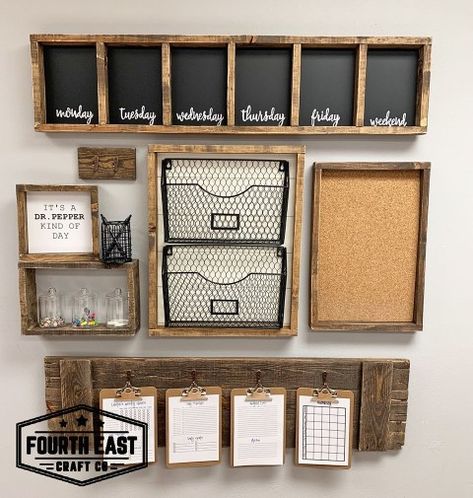 Wall Calendar Organizer, Family Command Center Wall, Entry Way Lockers, Diy Command Center, Command Center Kitchen, Wall Calendar Design, Home Command Center, Wand Organizer, Mudroom Organization