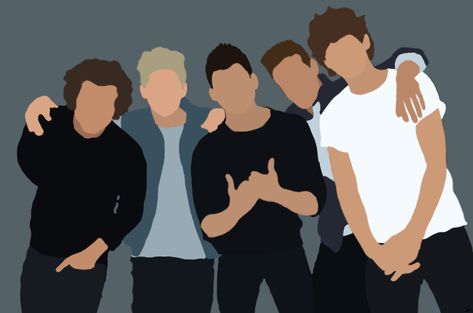 One Direction Outline, One Direction Silhouette, One Direction Painting, One Direction Cd, One Direction Group, One Direction Fan Art, Persian Songs, Four One Direction, One Direction Liam Payne