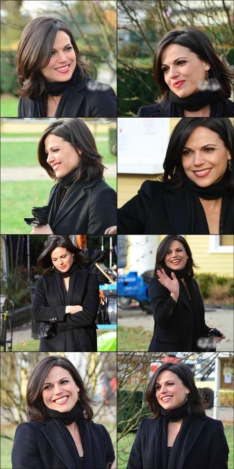 2015 hair Regina Once Upon A Time Hairstyles, Lana Parrilla Hair, Regina Mills Hair, Regina Mills Hairstyle, Regina And Emma, Lana Parilla, Hair Pics, Regina Mills, New Haircuts