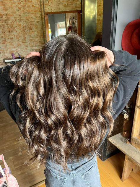 Chocolate Brown Hair Medium, Medium Length With Curls, Chocolate Brown Hair Medium Length, Medium Length Hair Curled, Brown Hair Medium Length, Brown Hair Medium, Curls For Medium Length Hair, Medium Length Brown Hair, Hair Curled