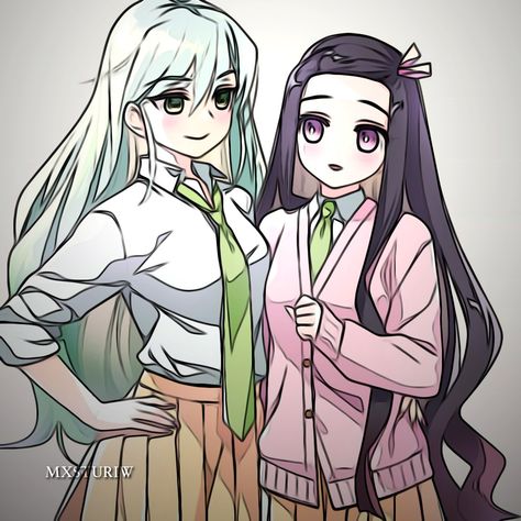 ♡ #ume #kimetsunoyaiba #icon #sirena #nezuko Nezuko And Daki Icon, Nezuko And Daki Fanart, Daki And Nezuko Friends, Daki Matching Pfp, Nezuko And Ume, Nezuko X Daki, Daki X Nezuko, Daki And Nezuko, Nezuko Pfp