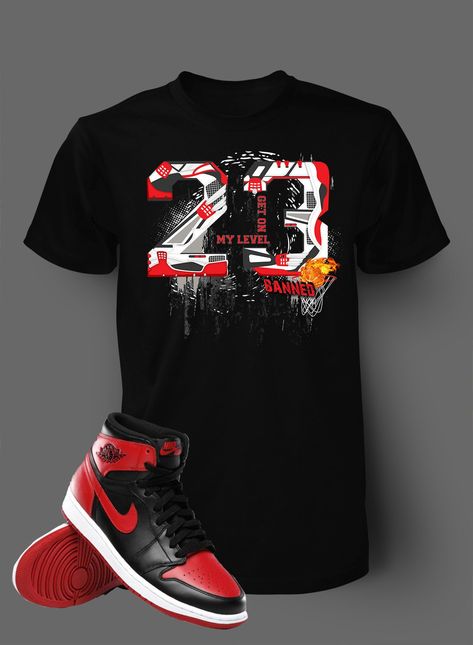 Jordan 1 Banned, Mens Tees Design, Basketball Tshirt Designs, Armani Sweatshirt, Drippy Outfit, T-shirt Print Design, Swag Outfits Men, Dope Outfits For Guys, Jordan Shirts