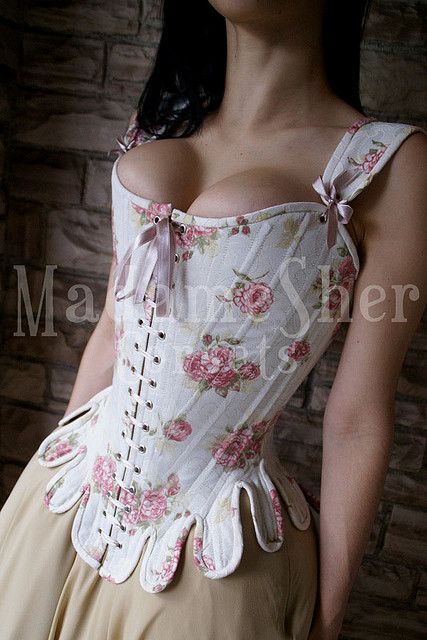 Reproduction 18th Century Corset from Madame Sher... Stays Corset, Corset Etsy, Modern Corset, Royal Party, Corset Fashion, 18th Century Fashion, Lace Tights, Corsets And Bustiers, Corset Lingerie