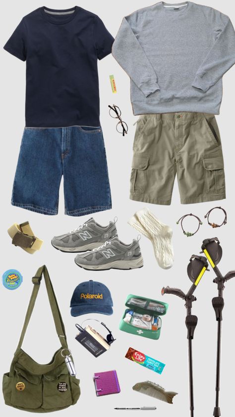 eli’s bag #nature #whatinmybag #ocaesthetic #oc #EDs #summeraesthetic #lakeaesthetic #shuffleaesthetic #shuffleart #shuffleinspo #shufflefyp #fyp Gender Neutral Outfits, Neutral Outfits, Fits Aesthetic, Street Fashion Men Streetwear, Fire Fits, Granola Girl, Cool Fits, Really Cute Outfits, Mens Streetwear