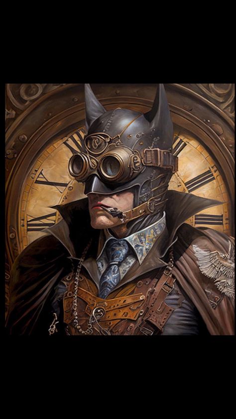 Steampunk Batman, Steampunk Photography, Steampunk Images, Steampunk Illustration, Batman Comic Wallpaper, Steampunk Artwork, Steampunk Couture, Steampunk Theme, Steampunk Crafts