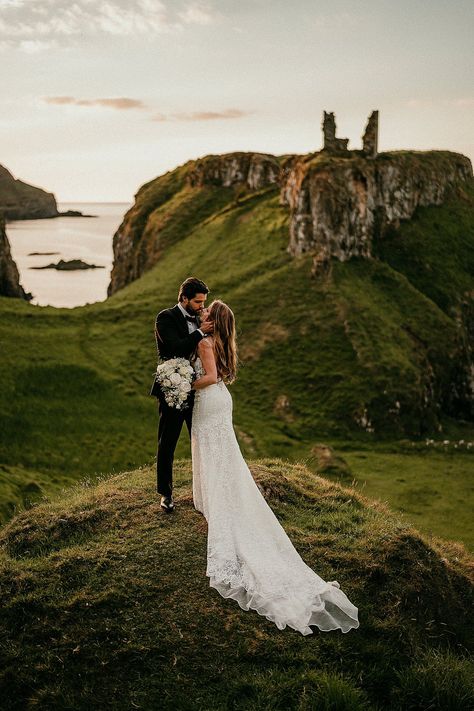 Destination Wedding Ireland, Ireland Elopement, Ireland Wedding Venues, Outdoor Elopement, Ireland Wedding, Irish Wedding, Castle Wedding, Elopement Locations, A Hill