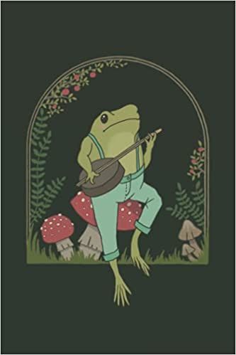 Original cover illustration of a cute frog sitting on mushroom and playing banjo. Perfect for jotting down your thoughts, journaling or sketching in the nature! Dark green cover.
Unique gift idea for Cottagecore and Goblincore Aesthetic fans and mycology lovers. Perfect for teen girls and boys, young adults or any frog lover out there. Frog Sitting On Mushroom, Frog Journal, Sitting On Mushroom, Frog Playing Banjo, Collage Cutouts, Aesthetic Frog, Mushroom Cottagecore, Frog Sitting, Cottagecore Art