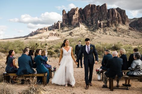 This Lost Dutchman State Park Wedding showcases exactly the desert is the best. A day full of family, love, and a stunning sunset- it's not to be missed. Desert Wedding Photography, Lost Dutchman State Park Wedding, Wedding Photos In Desert, Lost Dutchman State Park, Desert Pictures, Samuel H Boardman State Park Elopement, Moab Wedding Photography, State Park Wedding, Az Wedding