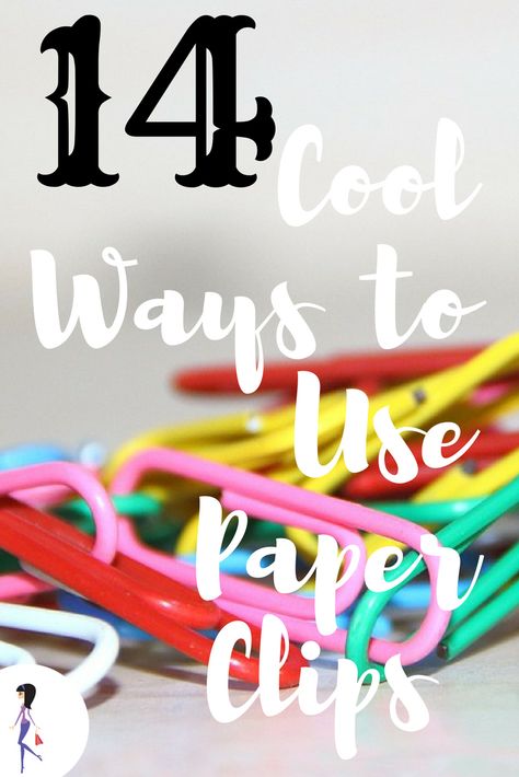 Paper clips are not just for paper! You'll love these cool ways to use them around the house! Things To Do With Paper Clips, Paper Clips Diy, Paper Clips, What To Make, Colored Paper, Money Saving Tips, Organization Hacks, Paper Clip, The House