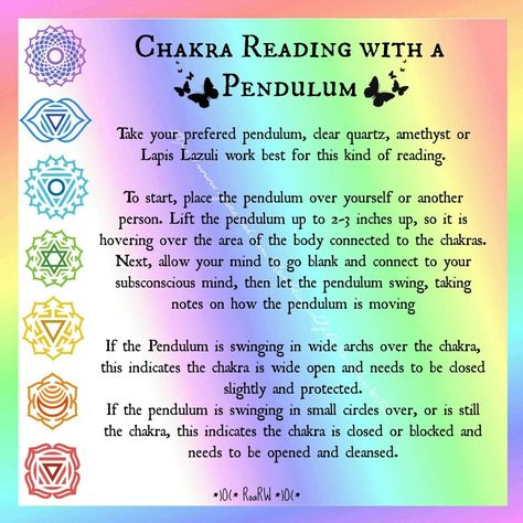 Pendulum Chakra Reading, Chakra Pendulum Chart, Rekhi Symbols, Pendulum Tips, Pendulum Reading, Pendulum Witchcraft, Psychic Development Learning, Chakra Chart, Chakra Pendulum