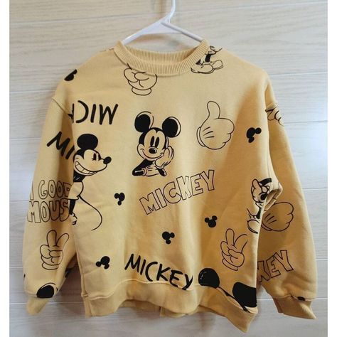 Disney Zara Kids Mickey Mouse Sweatshirt Size 11/12 New With Tags Michey Mouse, Mickey Mouse Sweatshirt, Zara Shirt, Zara Kids, Zara Black, Kids Tops, Black N Yellow, Kids Shirts, Unisex Sweatshirt