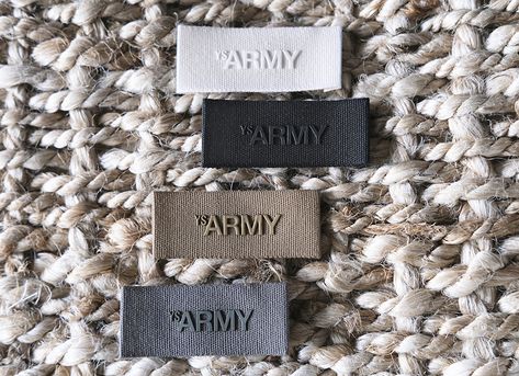 LABELS – texcart Woven Labels Clothing, Fabric Label Design, Clothing Tag Ideas, Luxury Label Design, Aesthetic Labels, Money Clothing, Clothing Labels Design, Hang Tags Clothing, Label Mockup