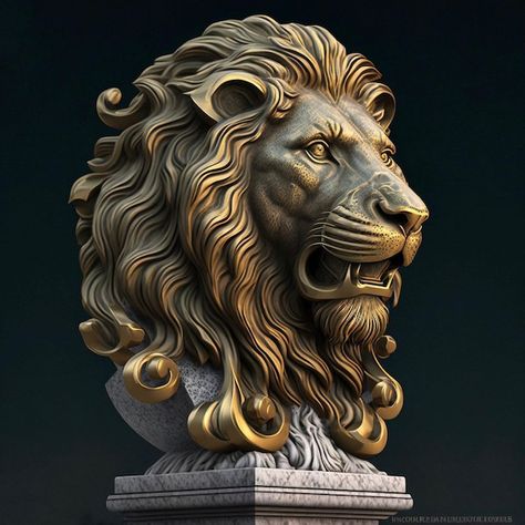 Lion Armor, Lion Live Wallpaper, Lions Clubs International, Lion Sketch, Lion Statue, Lion Gifts, Stone Lion, Sculpture Head, Lions Club