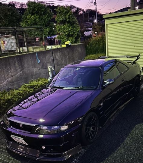 Nissan Skyline Gtr R33, Japanese Sports Cars, Tuning Cars, Purple Car, Best Jdm Cars, Lovely Car, Nissan Gtr Skyline, Nissan Skyline Gtr, Street Racing Cars