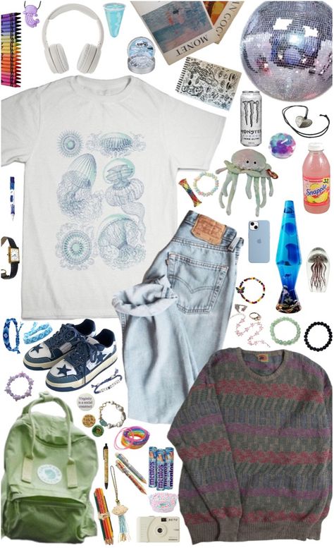 Haku Boy Aesthetic, Ocean Themed Clothes Aesthetic, Ocean Aesthetic Outfit Men, Ocean Outfits Men, Haku Boys Outfit, Jellyfish Themed Outfit, Ocean Themed Outfits Male, Jellyfish Core Outfits, Jellyfish Outfit Aesthetic