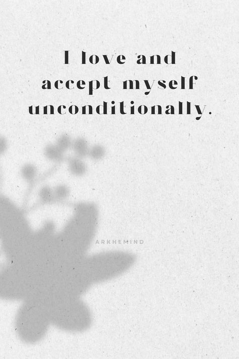 I love and accept myself unconditionally.
 affirmation, affirmation morning, i am affirmations, affirmation for self love, affirmation daily, affirmation gratitude, affirmation positives, affirmation for confidence, self worth affirmations, affirmation quotes, affirmation healing, affirmation manifestation, affirmation cards, affirmation night, affirmation examples,affirmation of the day, affirmation words, affirmation wallpaper, affirmation station, affirmation for success, affirmation energy Acceptance Affirmations, Accept Myself, Vision Board Collage, Empowering Affirmations, Manifest Love, Grounding Techniques, Powerful Inspirational Quotes, Healing Affirmations, Affirmations For Kids