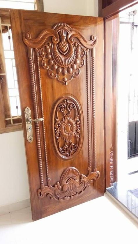 Latest door designing Main Single Door Design, Single Doors Design, Take Wood Main Door Design, Front Door Design Wood Indian, Wood Single Door Design, Wooden Single Main Door Design, Indian Wooden Main Door Design, Wooden Door Design Entrance Carved Wood, Maindoors Design