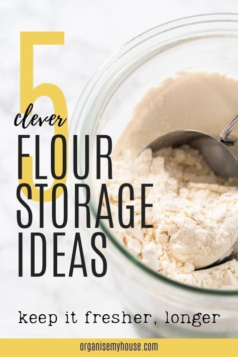 Flour Container Ideas, Flour Storage Ideas, Flour Sugar Containers, How To Store Flour, Flour Storage Containers, Top Flour, Flour Storage, Flour Container, Sugar Storage