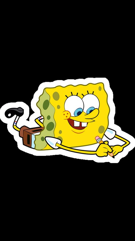 Spongebob White Background, Spongebob Writing, Stickers Spongebob, Spongebob Stickers, Spongebob Logic, Yellow Cartoon Characters, Yellow Characters, Pixar Poster, Bob Sponge