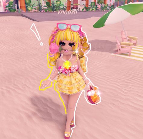 Summer Vacation Outfits Royal High, Royale High Beach Outfits, Royale High Summer Fits, Royal High Summer Outfits Ideas, Royale High Swimsuit, Royal High Summer Outfits, Royale High Gyaru Outfits, Royale High Summer Outfits, Gyaru Royale High Outfits