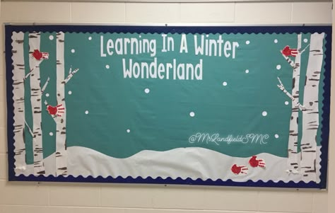 Winter bulletin board for Kindergartener work to be added to! Winter Bulletin Board Ideas, Snowman Bulletin Board, Winter Library, December Bulletin Boards, Kindergarten Bulletin Boards, Holiday Bulletin Boards, Bulletin Boards Theme, Christmas Bulletin Boards, Winter Bulletin Board