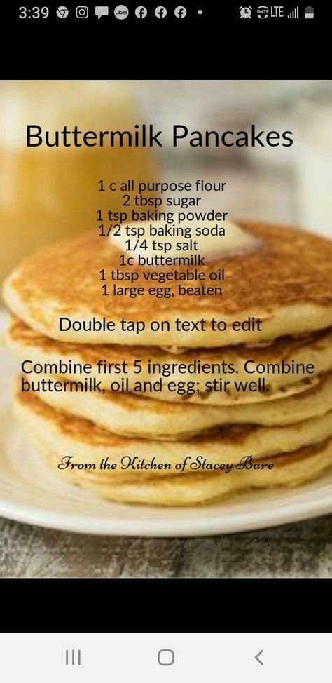 Creative Pancake Recipes, Homemade Buttermilk Pancakes, Amish Friendship Bread Starter Recipes, Easy Homemade Pancakes, Homemade Pancake Recipe, Pancake Recipe Easy, Homemade Buttermilk, Copykat Recipes, Homemade Pancakes