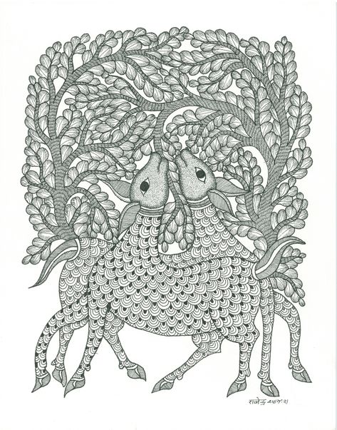 Phad Painting, Gond Art, Fork Art, Indian Wall Art, Gond Painting, Elephant Coloring Page, Bengali Art, Kerala Mural Painting, Indian Art Gallery