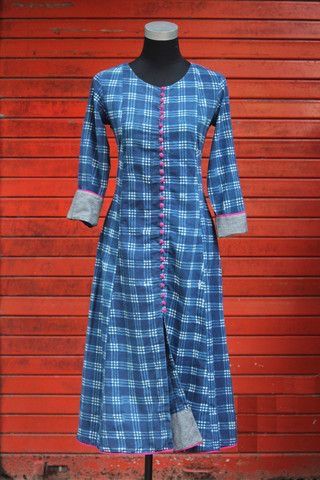 Long Kurtas, Quiet Elegance, Salwar Pattern, Woven Textiles, Salwar Designs, Kurti Designs Latest, Cotton Kurti Designs, Kurti Design, Kurti Neck Designs