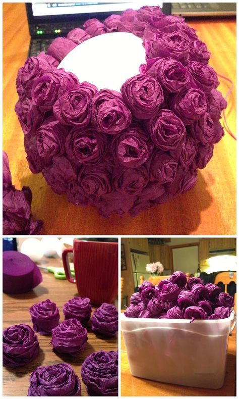 Diy Flower Ball Centerpiece, Diy Flower Ball, Flower Ball Centerpiece, Flower Centerpieces Diy, Paper Flower Ball, Diy Projector, Paper Flower Centerpieces, Tissue Paper Flowers Diy, Rose Ball