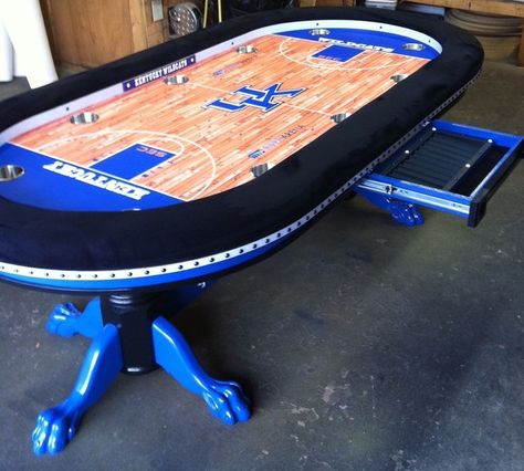 1116 best images about Kentucky :) on Pinterest | Kentucky sports ... Table Poker, Custom Poker Tables, Custom Poker Chips, Kentucky Wildcats Logo, Backyard Party Games, Accessories To Buy, Poker Tables, Kentucky Sports, Kentucky Wildcats Basketball