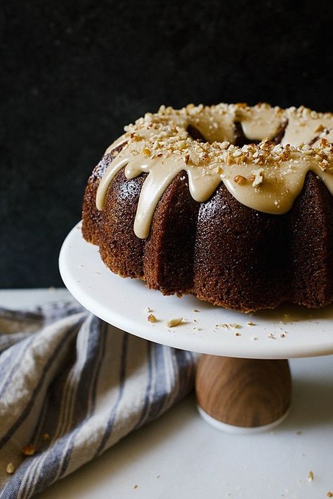 Carrot Bundt Cake, Brown Butter Glaze, Brown Butter Frosting, Carrot Cakes, Butter Glaze, Salty Cake, Wood Spoon, Toasted Pecans, Easter Brunch