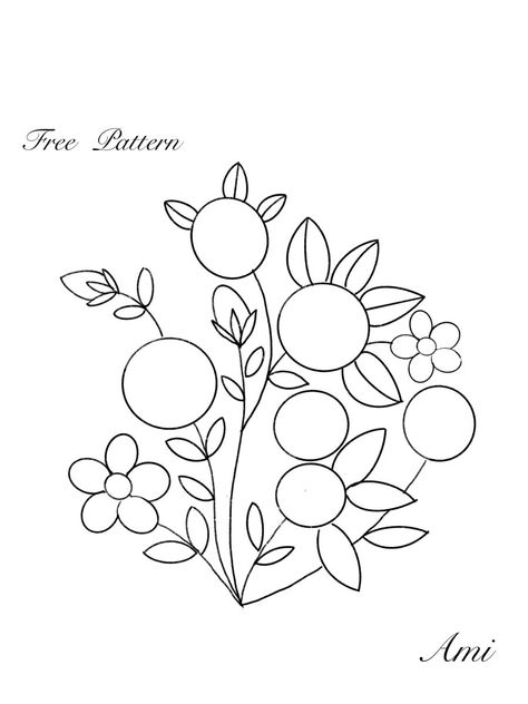 Embroidery Patterns Free Printables Pdf, Flower Pattern Embroidery Templates, Embroidery Template Modern, Flower Embroidery Pattern Free Templates, Floral Embroidery Patterns Free, Embroderie Patterns Free, Free Embroidery Patterns Printables, Embroidery Templates Free Printable, Hand Embroidery Patterns Free Templates