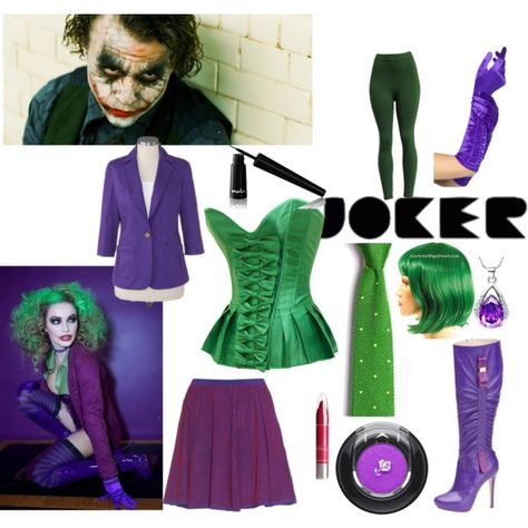 Female Joker Costume Outfits, Joker Cosplay Female, Lady Joker Costume, Diy Joker Costume, Joker Costume Female Outfit, Female Joker Halloween, Clever Couples Halloween Costumes, Female Joker Costume, Joker 2024