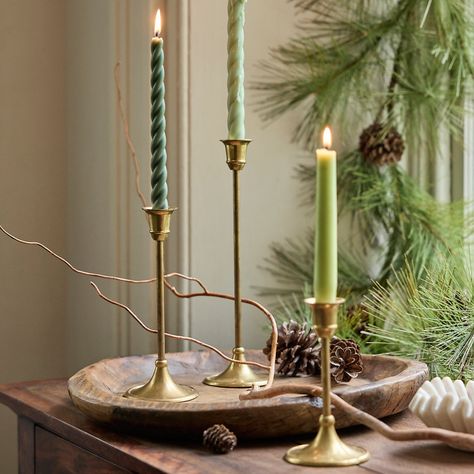 'Don't Throw Them Out!' – Make the Most Out of Your Candles with This Genius Hack for Reusing Wax Stubs Antique Brass Candlesticks, Anthropologie Candle, Candle Stick Decor, Brass Candlestick, Candle Sticks, Pillar Candle Holders, Brass Candle, Unique Candles, Candle Collection