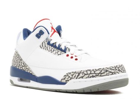 Air Jordan 3 Retro OG True Blue The Jordan Retro 3 is undoubtedly one of the most iconic and recognizable shoes of all time. From the famous elephant print on the heel and toe to the innovative mid-cut construction, this shoe revolutionized the game in the late ’80s. Today, Jordan Retro 3s are among the most sought-after silhouettes for Jordan fans and sneakerheads. The legendary Air Jordan 3 ‘Black Cement’ colorway is one of the most beloved shoes in Jordan history, and the Air Jordan 3 Jordan 3 True Blue, Jordan 3 Black Cement, Jordan Shop, Jordan Retro 3, Nike Jordan Retro, Jordan 3 Retro, Nike Air Shoes, Womens Air Jordans, Air Jordan 3 Retro