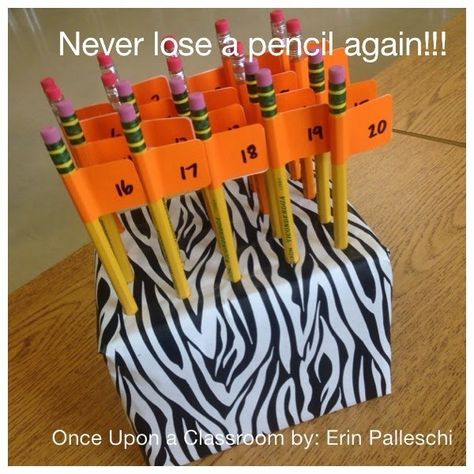 6. Pencil Problems | Community Post: 12 Glorious Ways To Organize Classroom Supplies Classroom Organizer, Desk Arrangement, Classe D'art, Classroom Hacks, Teaching Organization, Classroom Procedures, Classroom Organisation, Middle School Classroom, New Classroom