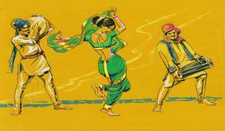 Lavni Lavni Dance, Lavani Dance, Indian Dances, Bride Fashion Illustration, Dance Forms, Dance Of India, Dance Vector, Dance Background, Dancing Drawings