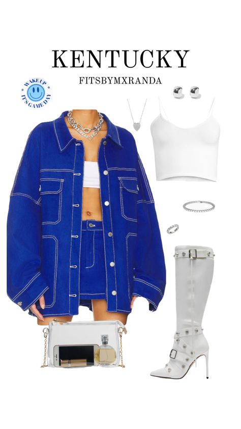 KENTUCKY GAMEDAY FIT // Shop the look on ltk // follow @fitsbymxranda on instagram & tiktok for daily fashion inspo 🤍 #outfitinspo #gameday #gamedayfit #gamedayoutfit #kentucky #outfit Kentucky Outfit, Sorority Events, Tomboy Style Outfits, University Of Kentucky, Gameday Outfit, Tomboy Fashion, Gaming Clothes, Shop The Look, Look On