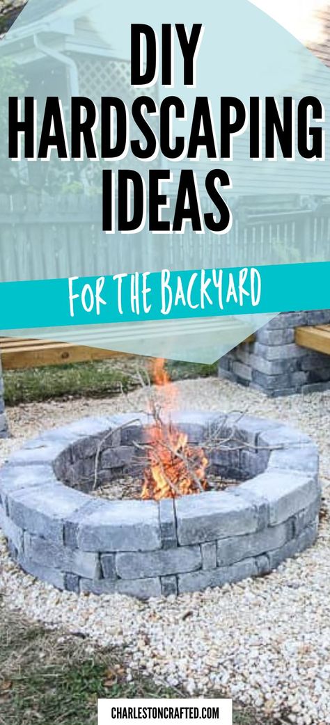 Cheap Hardscape Ideas Backyards, Hardscape Ideas Backyard Patio Design, Hardscapes For Backyard, Outdoor Hardscape Ideas, Diy Hardscaping Ideas, Diy Hardscape Backyard, Hard Scaping Ideas, Garden Hardscape Ideas, Hardscaping Backyard Ideas