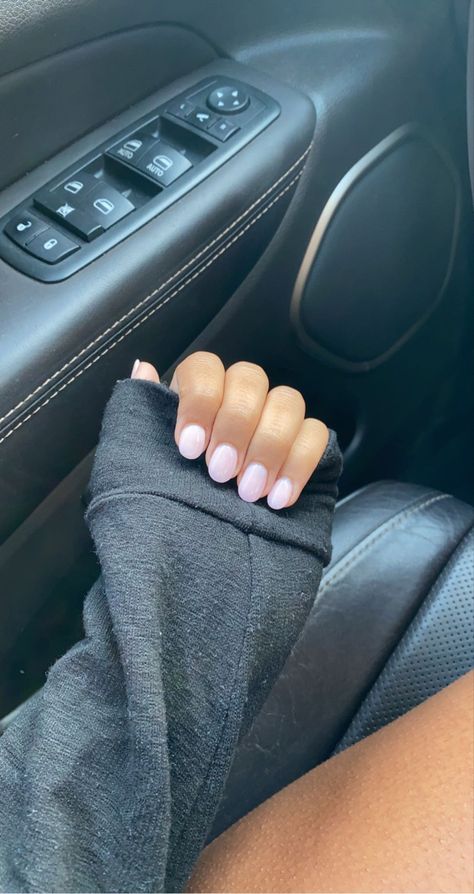 Gel Nails Non Acrylic, Pretty Simple Nails Acrylic Short, Simple Sns Nails Short, Business Nails Professional Summer, Simple Cute Dip Nails, Nail Polish Ideas No Acrylic, No Tips Nails, Bridal Shower Guest Nails, Round Cute Nails