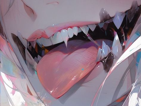 Sharp Teeth, Pink, White