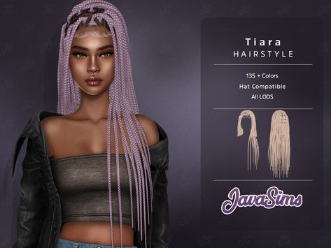 Sims 4 Kylie Jenner Cc, Sims 4 Goddess Braids, Braids Sims 4 Cc, Sims Resource Cc, The Sims Resource Hair, Sims 4 Cc Braids, Tiara Hairstyle, Sims 4 Braids, Afro Hair Sims 4 Cc